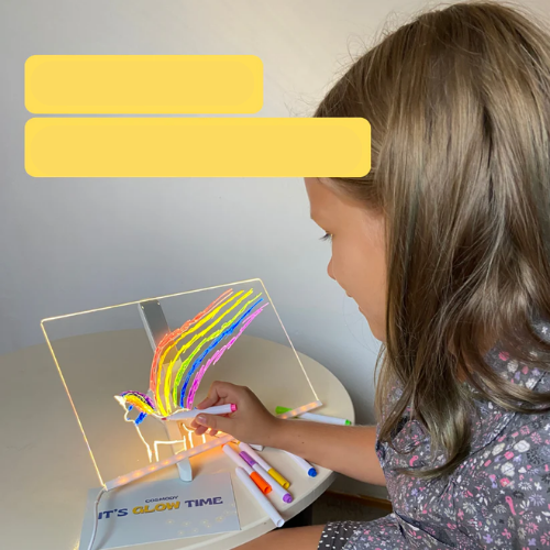 لوحة كتابة وإضاءة LED أكريلك شفافة – للرسم والكتابة اليومية، للمكتب والمنزل، للديكور والإضاءة الليلية