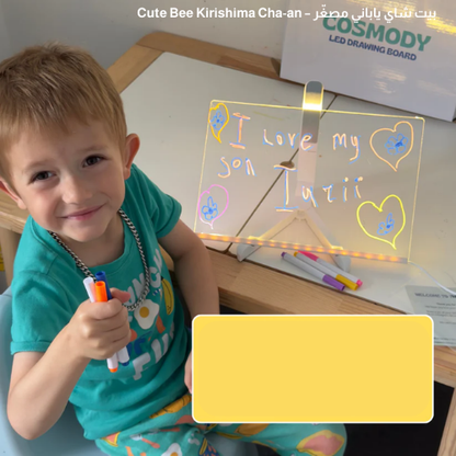 لوحة كتابة وإضاءة LED أكريلك شفافة – للرسم والكتابة اليومية، للمكتب والمنزل، للديكور والإضاءة الليلية